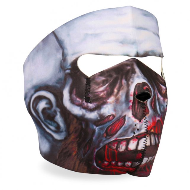 Hot Leathers Zombie Neoprene Face Mask Walking Dead Biker Face Mask Neoprene - Tophatter Daily Deals