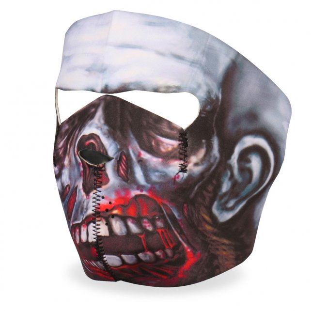 Hot Leathers Zombie Neoprene Face Mask Walking Dead Biker Face Mask Neoprene - Tophatter Daily Deals