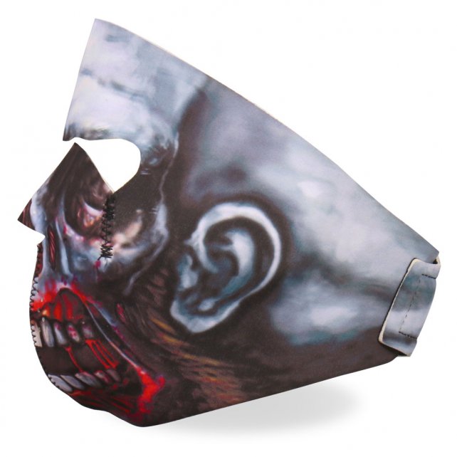 Hot Leathers Zombie Neoprene Face Mask Walking Dead Biker Face Mask Neoprene - Tophatter Daily Deals