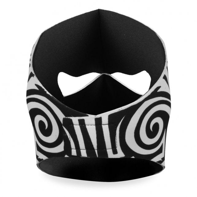 Hot Leathers Design Skull Neoprene Face Mask Black & White Tribal Face Mask Neoprene - Tophatter Daily Deals