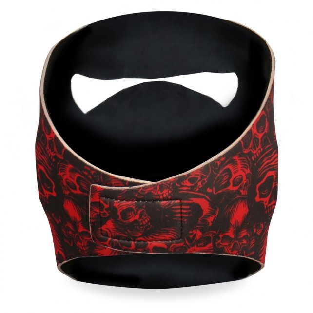 Hot Leathers Red Shredder Skull Neoprene Face Mask Face Mask Neoprene - Tophatter Daily Deals