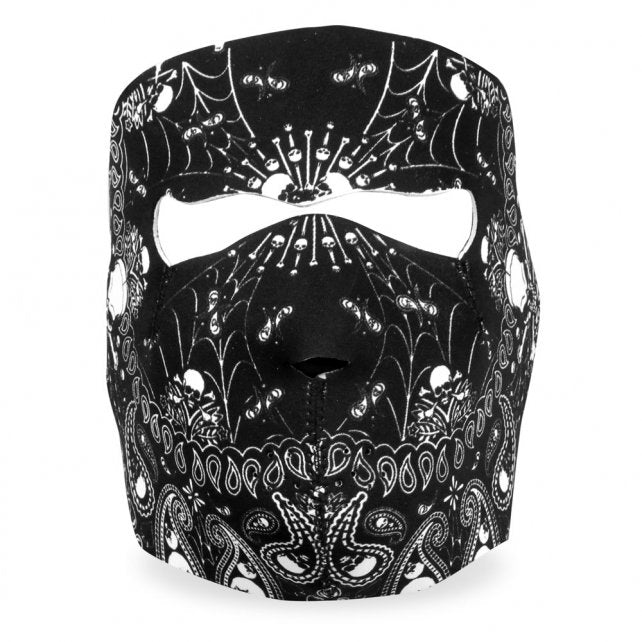Hot Leathers Paisley Skull Neoprene Face Mask w/ Crossbones Face Mask Neoprene - Tophatter Daily Deals