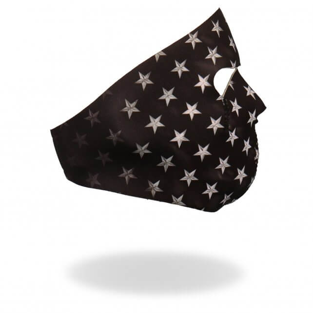 Hot Leathers Black and White Neoprene Face Mask American Flag Face Mask Neoprene - Tophatter Daily Deals