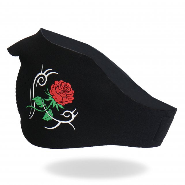 Hot Leathers Ladies Tribal Rose Neoprene 1/2 Mask Face Mask Neoprene - Tophatter Daily Deals