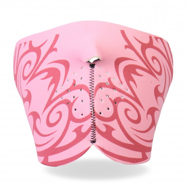 Hot Leathers Ladies Pink Tribal Neoprene 1/2 Face Mask Face Mask Neoprene - Tophatter Daily Deals