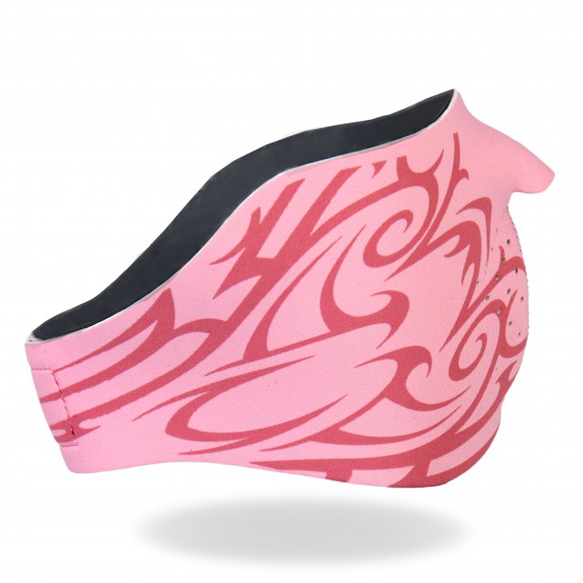 Hot Leathers Ladies Pink Tribal Neoprene 1/2 Face Mask Face Mask Neoprene - Tophatter Daily Deals