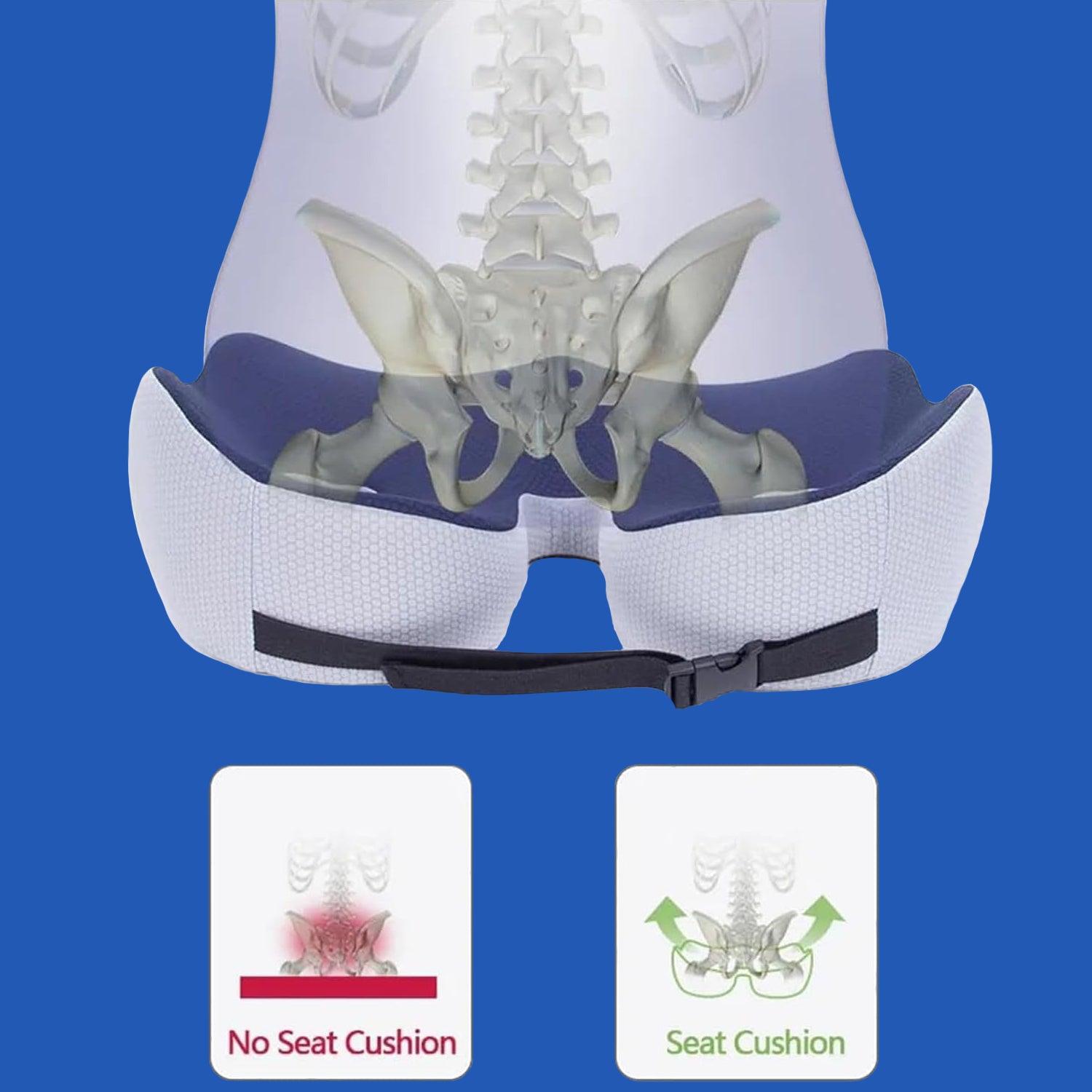 Foam Seat Cushion - Libiyi Ergoseat Welnax Orthosoothe Memory Foam Seat Cushion Health & Beauty - Tophatter Daily Deals