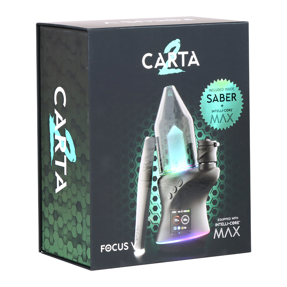 Focus V Carta 2 MAX Electric Dab Rig & Saber Hot Knife Deluxe Kit Vaporizers - Tophatter Daily Deals