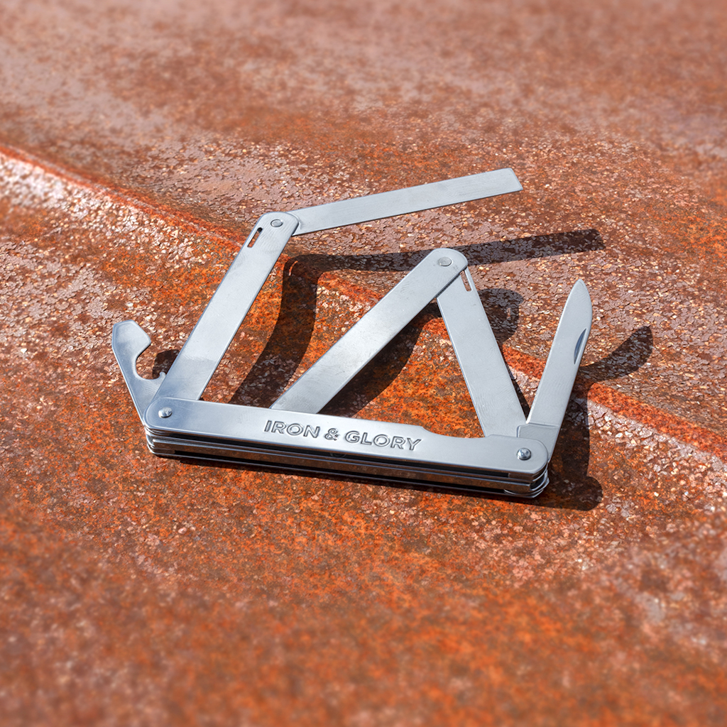 Iron & Glory Pocket Ruler Multi-tool Every Day Carry - Tophatter Daily Deals