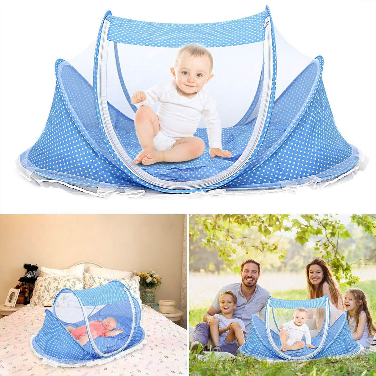 Foldable Baby Travel Bed Baby Gear - Tophatter Daily Deals