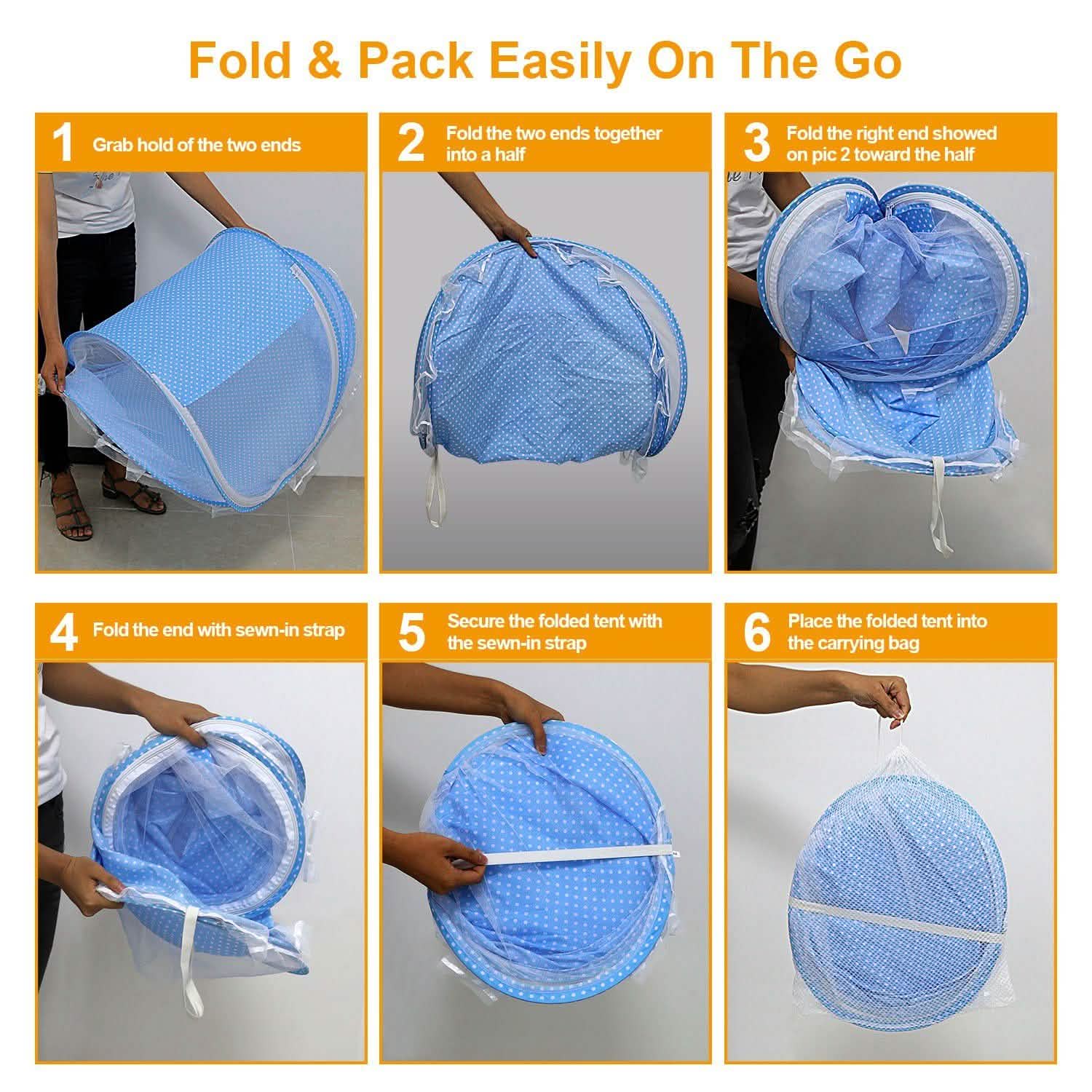 Foldable Baby Travel Bed Baby Gear - Tophatter Daily Deals