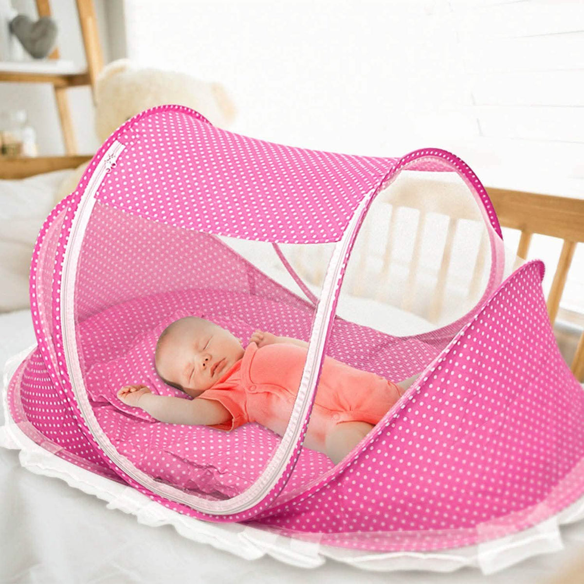 Foldable Baby Travel Bed Baby Gear - Tophatter Daily Deals