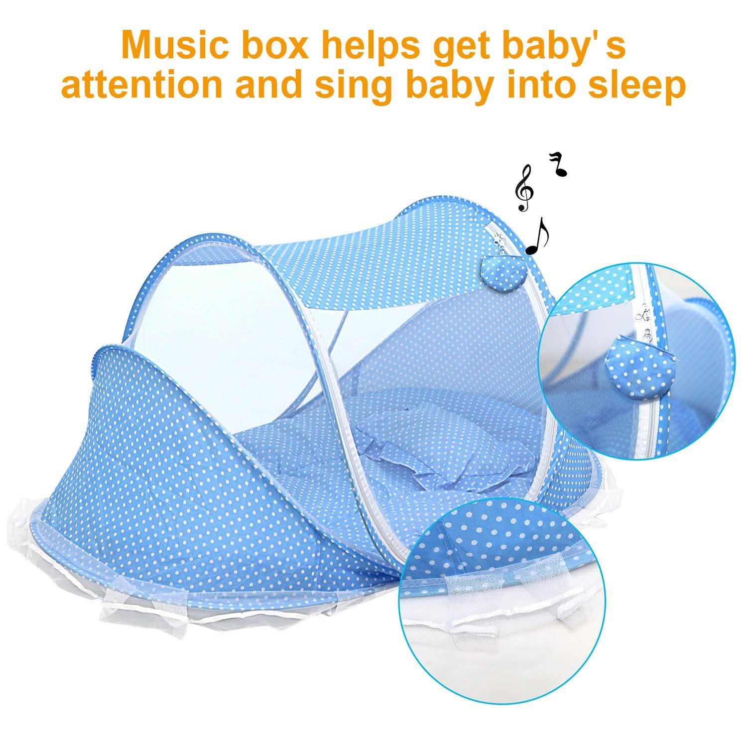 Foldable Baby Travel Bed Baby Gear - Tophatter Daily Deals