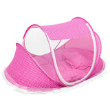 Foldable Baby Travel Bed Pink Baby Gear - Tophatter Daily Deals