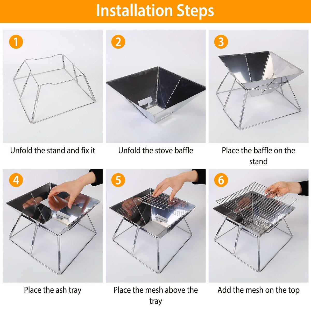 Foldable BBQ Grill Outdoor Recreation - Tophatter Daily Deals