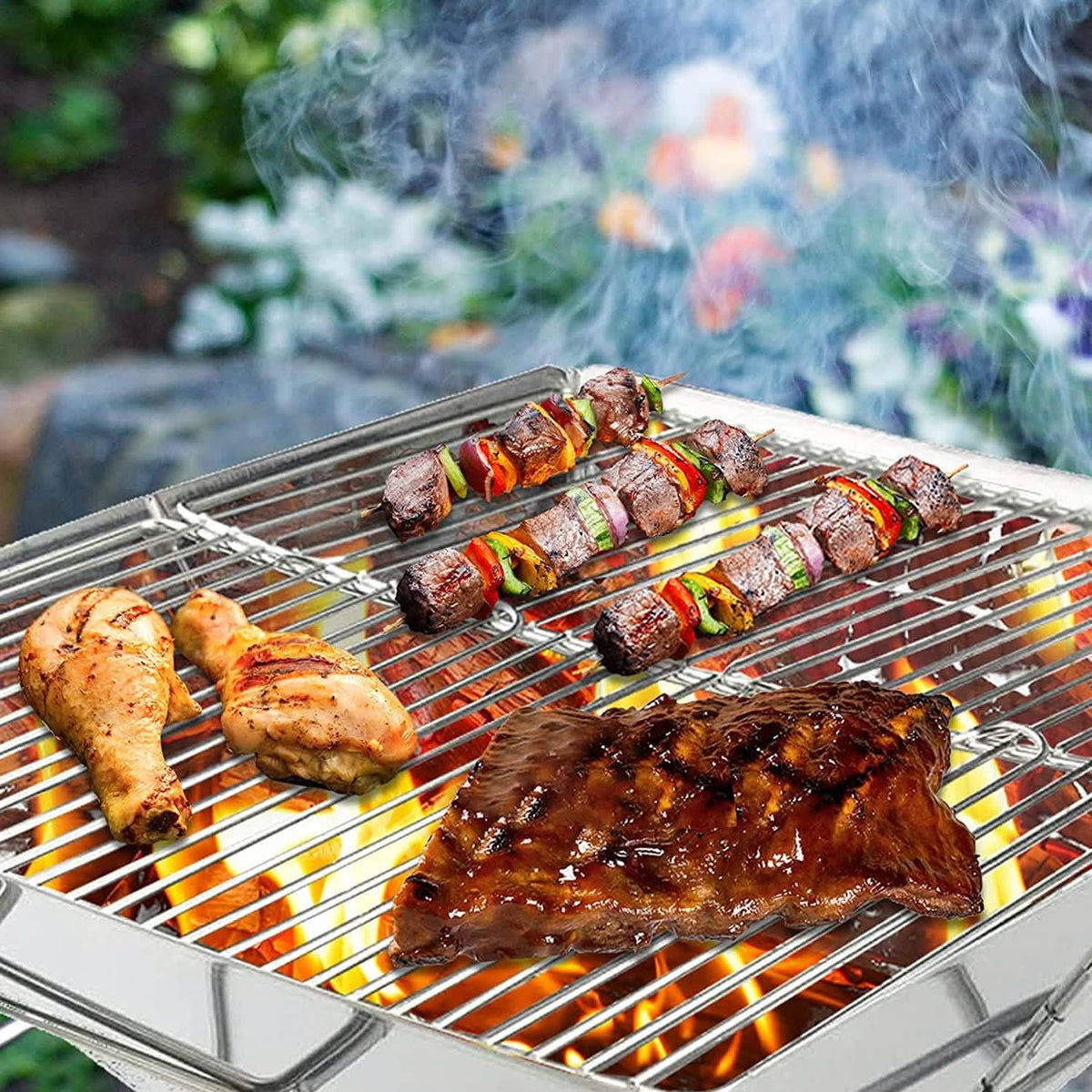 Foldable BBQ Grill Outdoor Recreation - Tophatter Daily Deals
