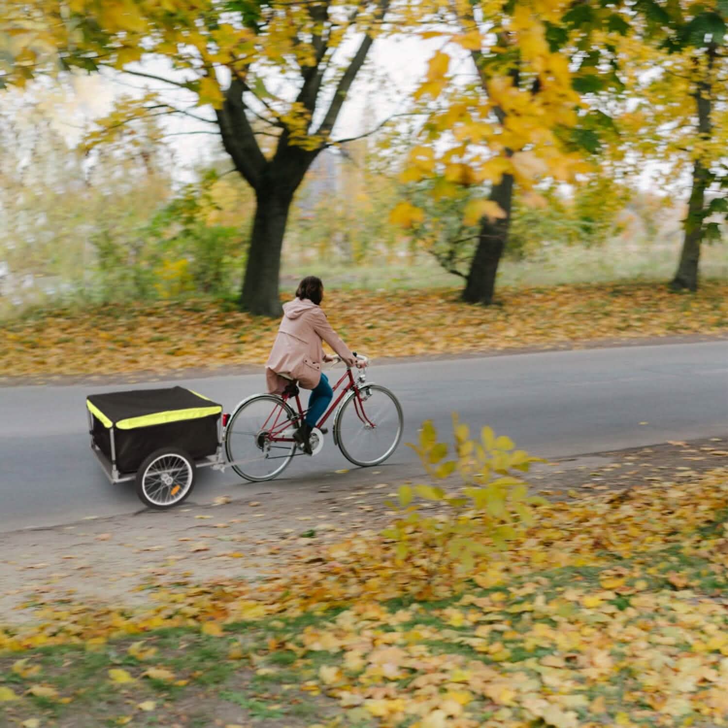 Foldable Bicycle Cargo Wagon Trailer Outdoor Recreation - Tophatter Daily Deals