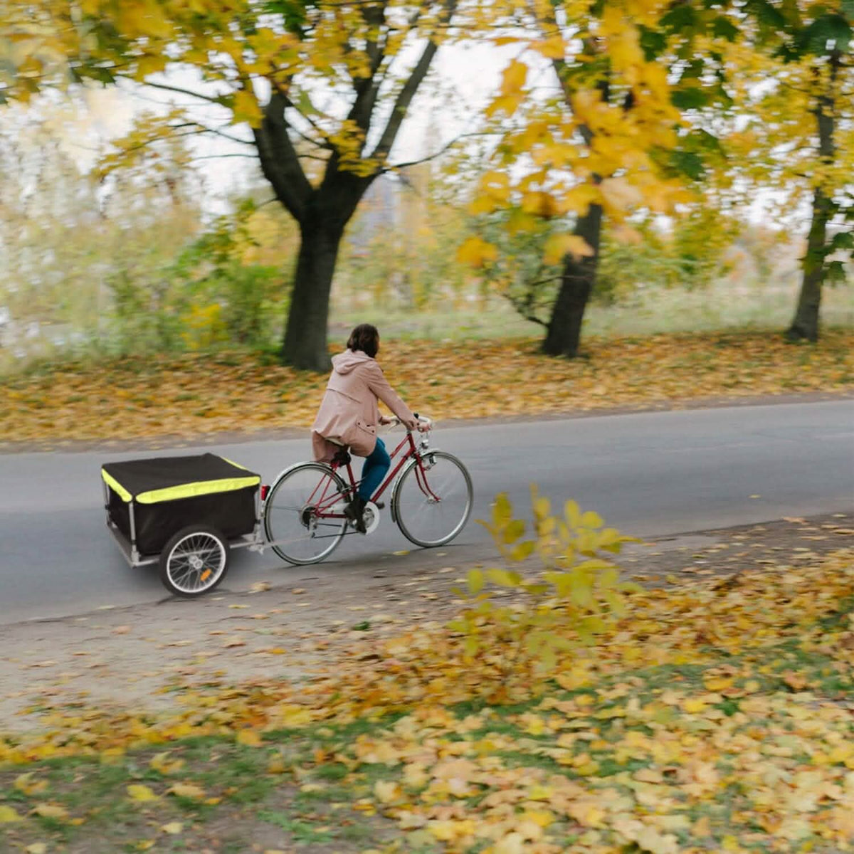 Foldable Bicycle Cargo Wagon Trailer Outdoor Recreation - Tophatter Daily Deals