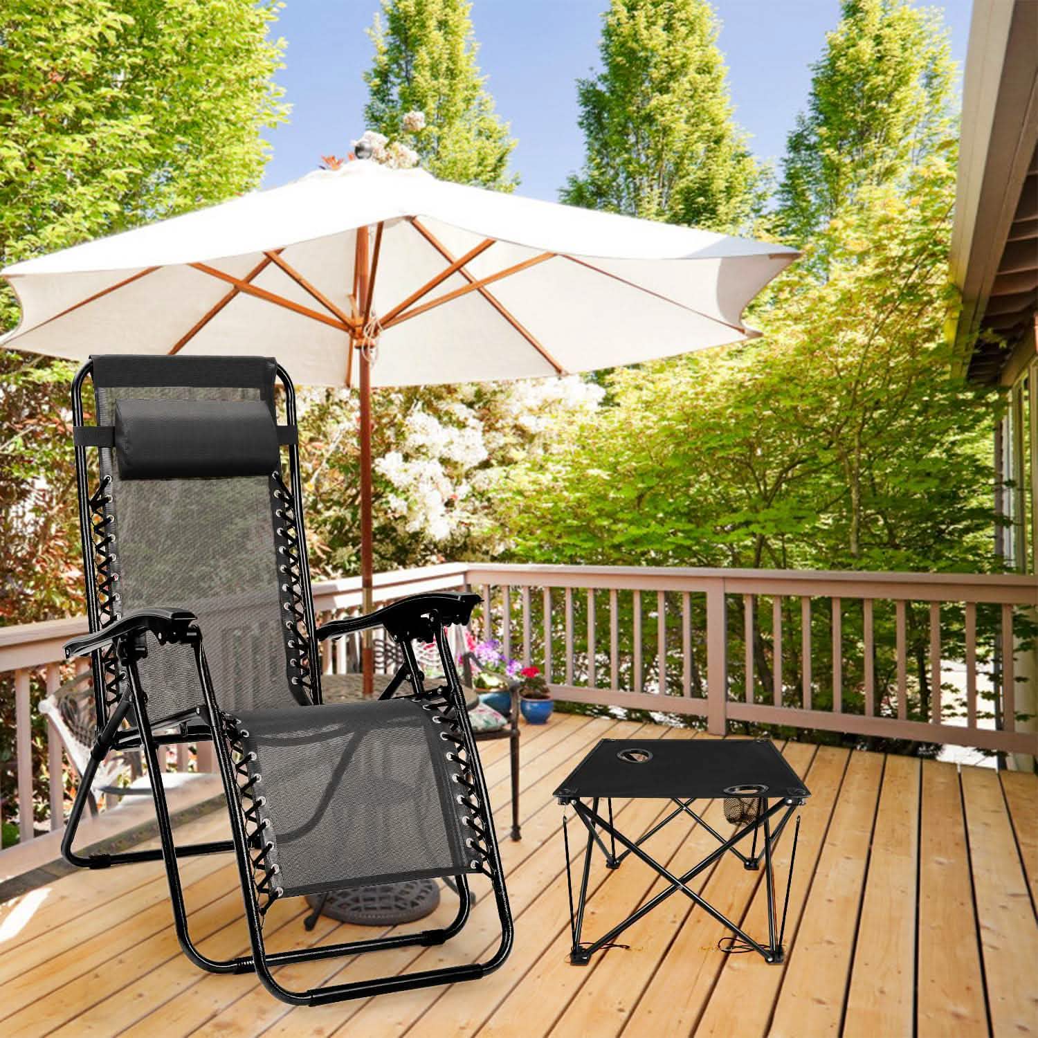 Foldable Camping Table Portable Travel Desk Outdoor Recreation - Tophatter Daily Deals