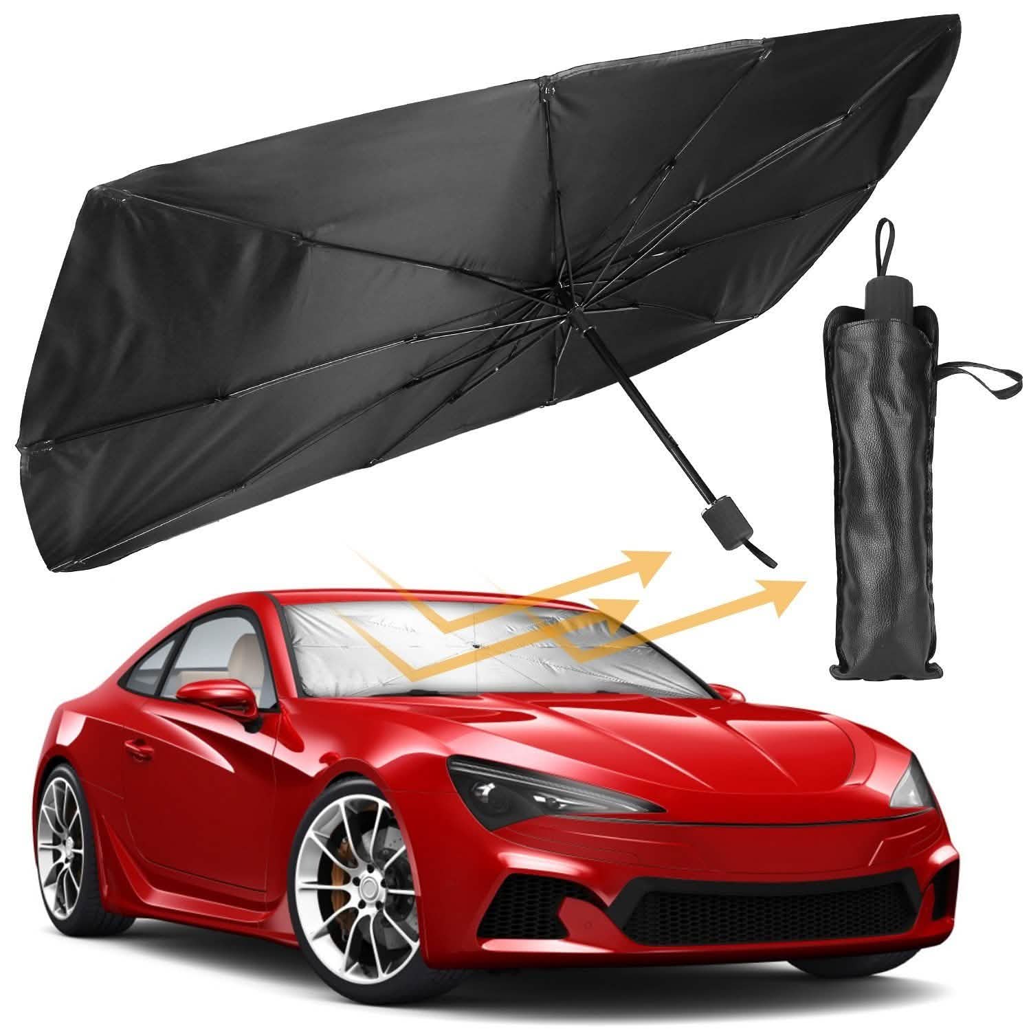 Foldable Car Sunshield Umbrella Automotive - Tophatter Daily Deals