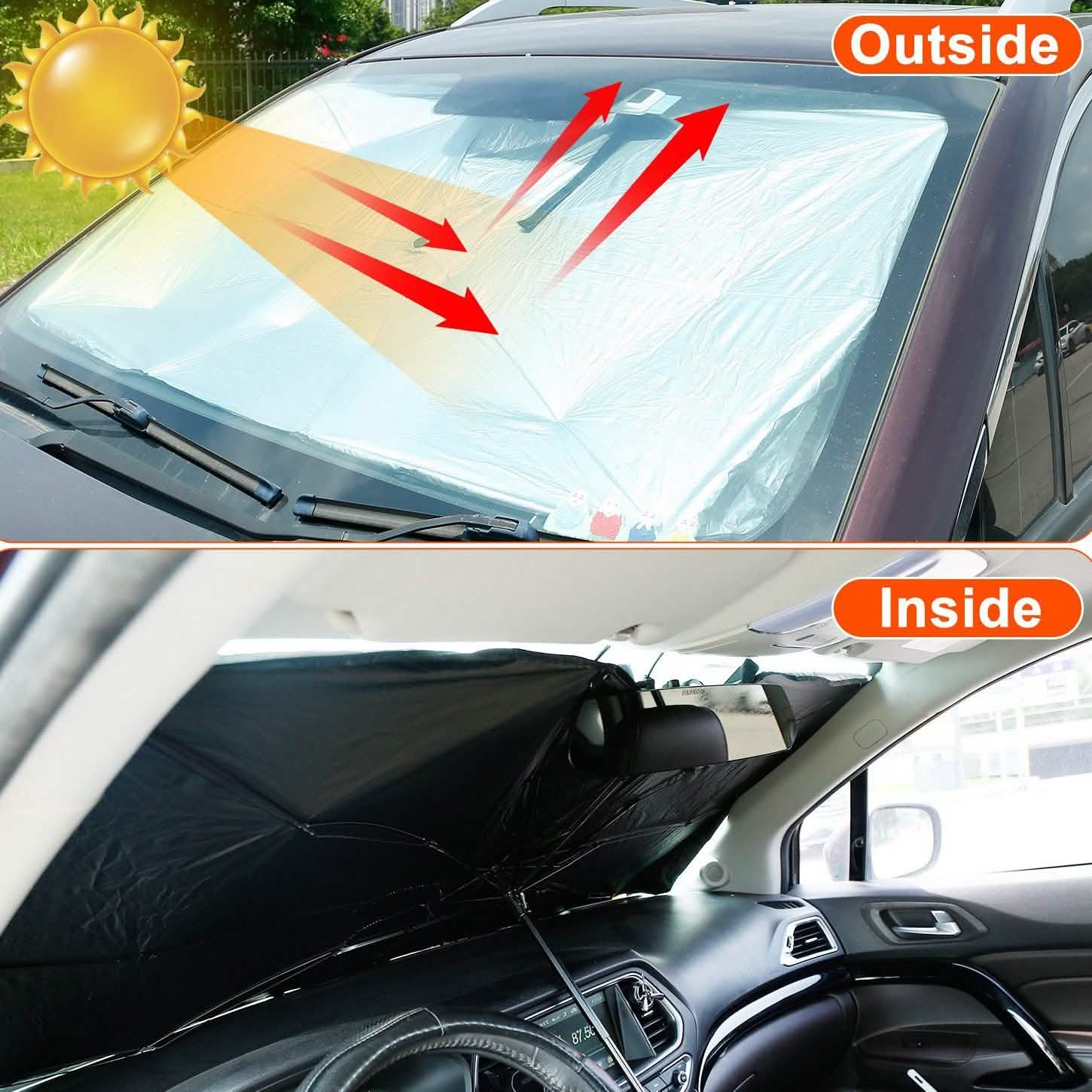 Foldable Car Sunshield Umbrella Automotive - Tophatter Daily Deals