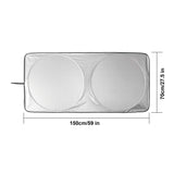 Foldable Car Windshield Visor Sunshade Automotive - Tophatter Daily Deals