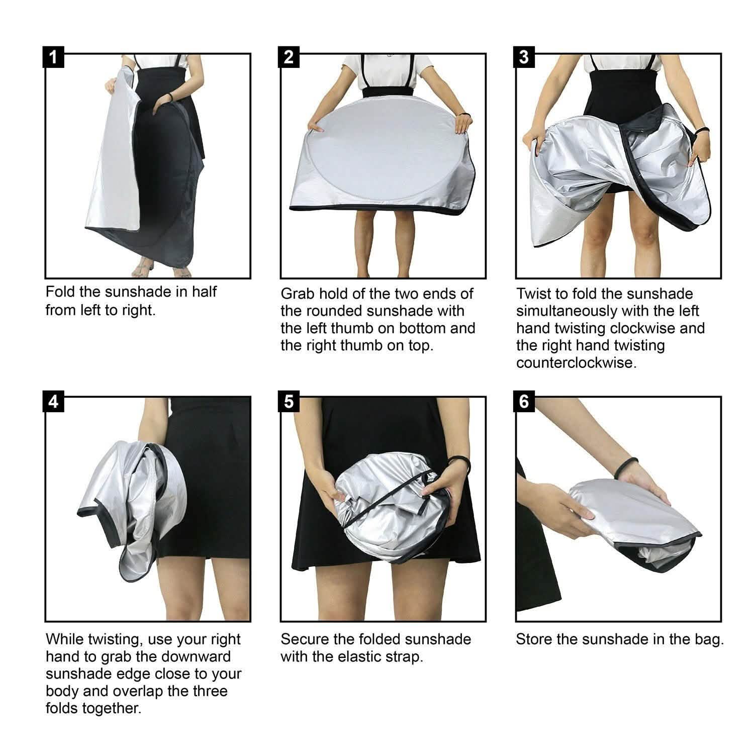 Foldable Car Windshield Visor Sunshade Automotive - Tophatter Daily Deals