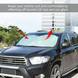 Foldable Car Windshield Visor Sunshade Automotive - Tophatter Daily Deals