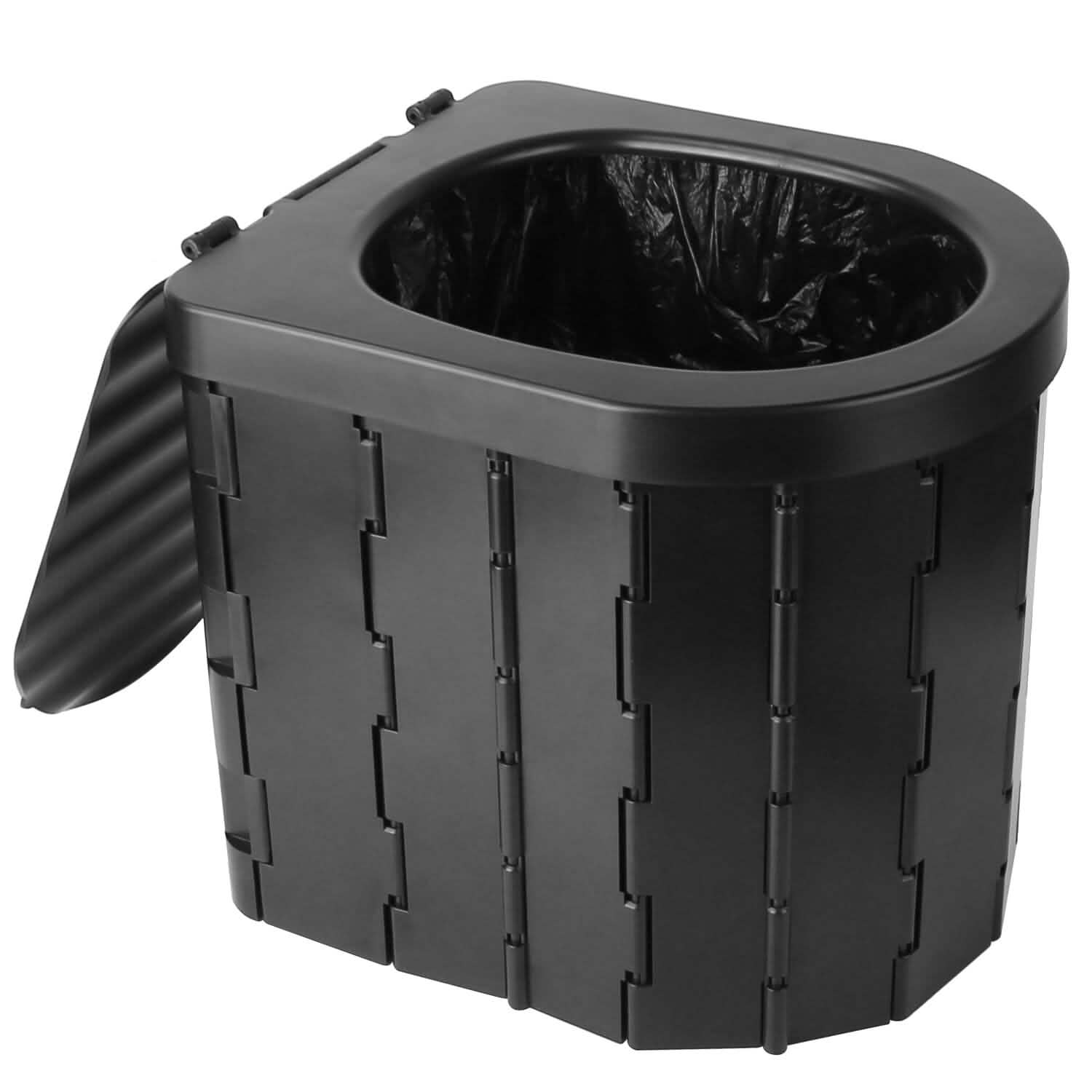 Foldable Emergency Toilet Portable Porta Potty Outdoor Recreation - Tophatter Daily Deals