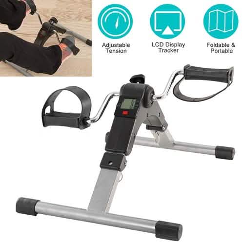 Foldable Exercise Bike Pedal Fitness Fitness & Exercise - Tophatter Daily Deals