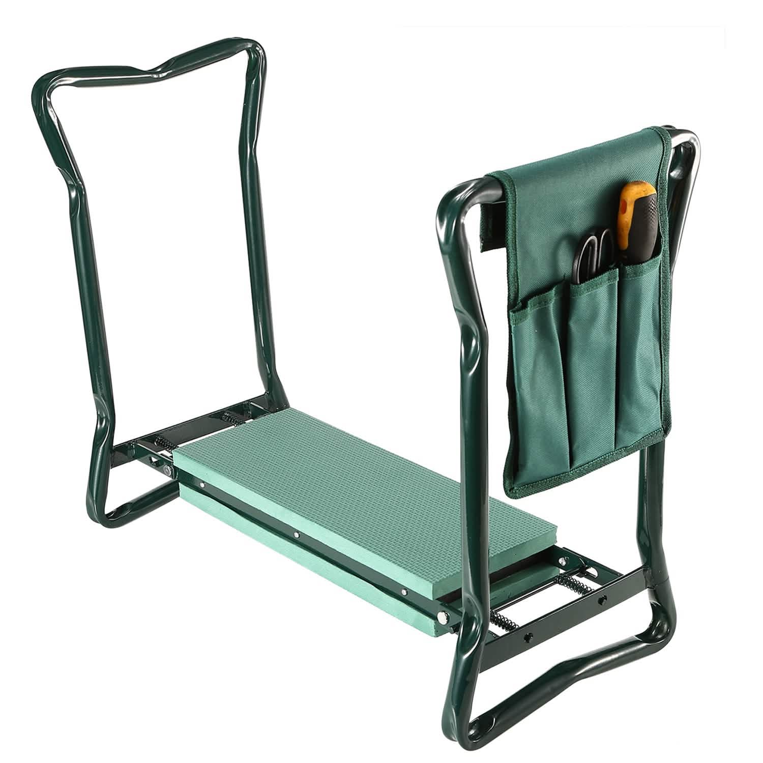 Foldable Garden Kneeler Seat with Kneeling Soft Cushion Pad Garden & Patio - Tophatter Daily Deals