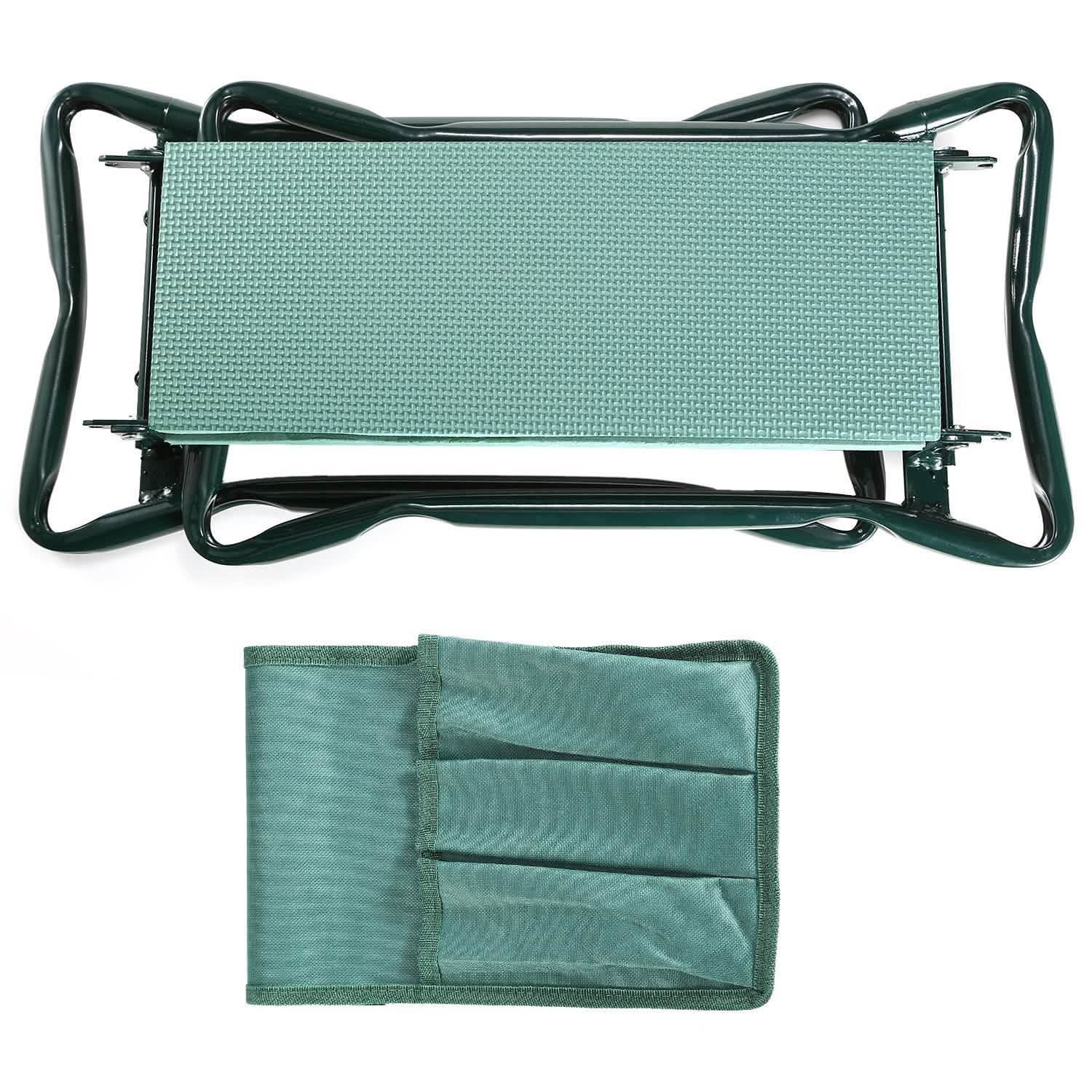 Foldable Garden Kneeler Seat with Kneeling Soft Cushion Pad Garden & Patio - Tophatter Daily Deals