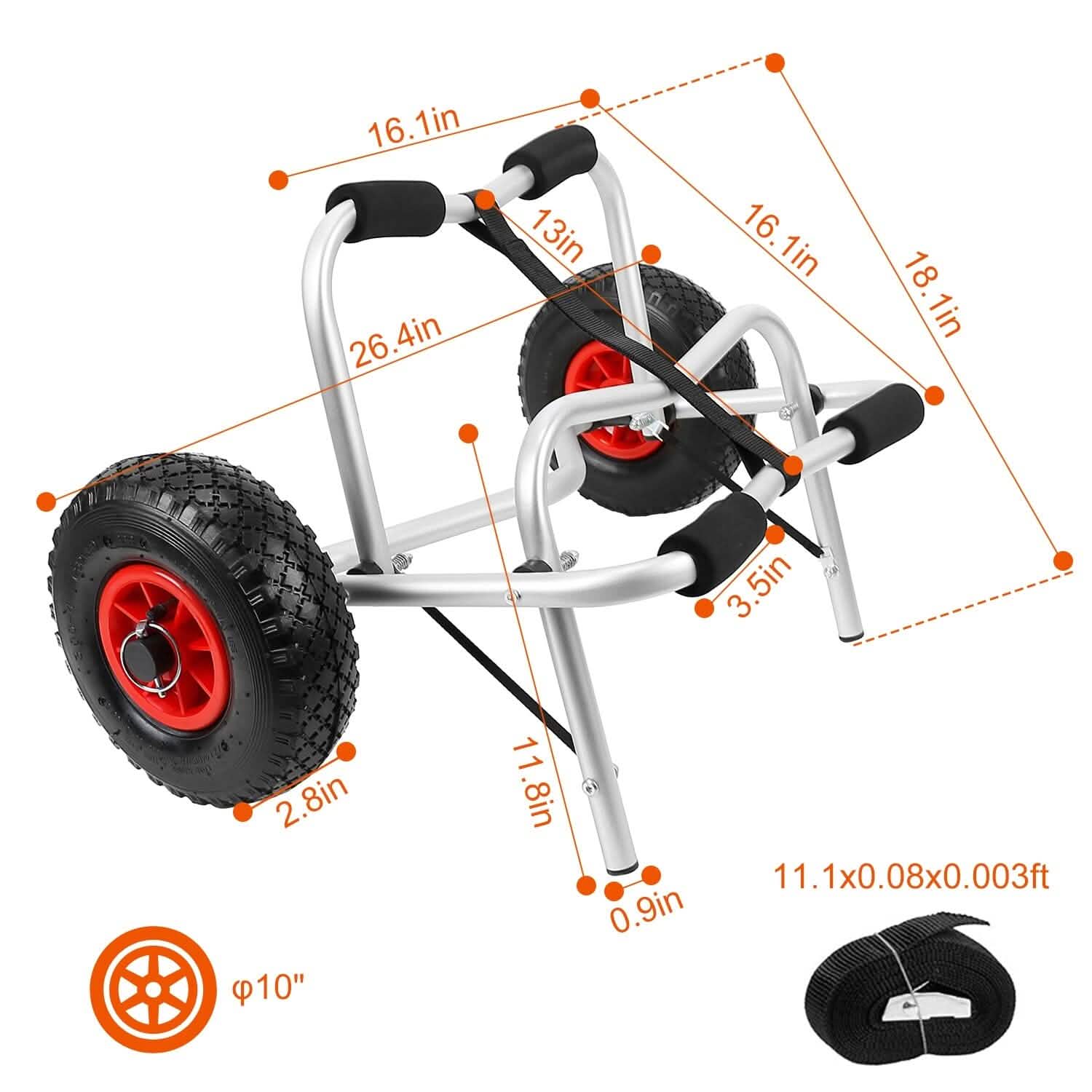 Foldable Kayak Canoe Boat Carrier Outdoor Recreation - Tophatter Daily Deals