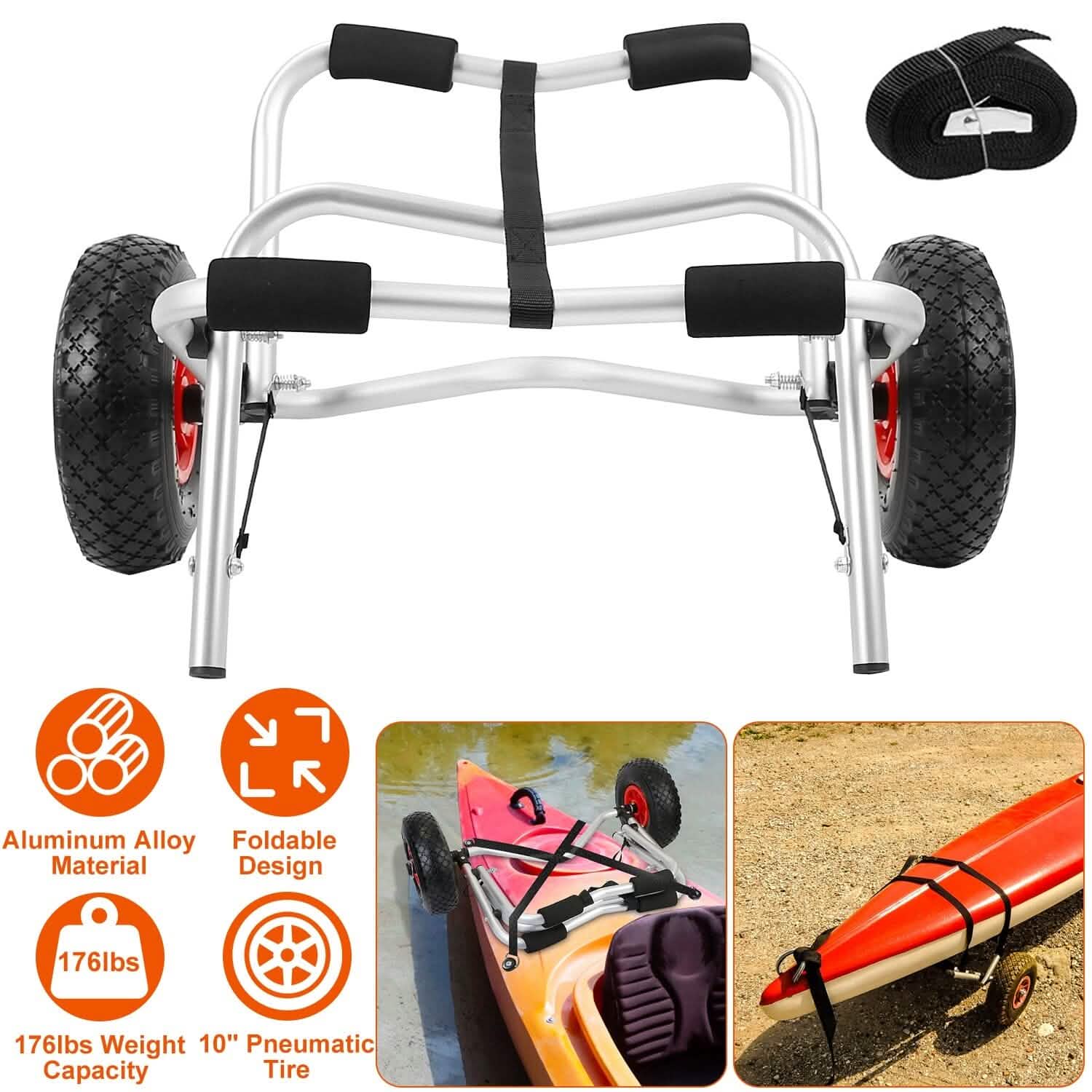 Foldable Kayak Canoe Boat Carrier Outdoor Recreation - Tophatter Daily Deals