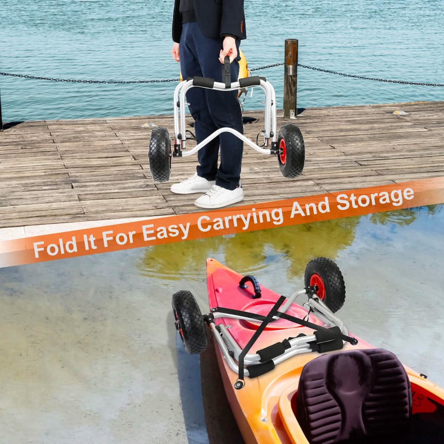 Foldable Kayak Canoe Boat Carrier Outdoor Recreation - Tophatter Daily Deals