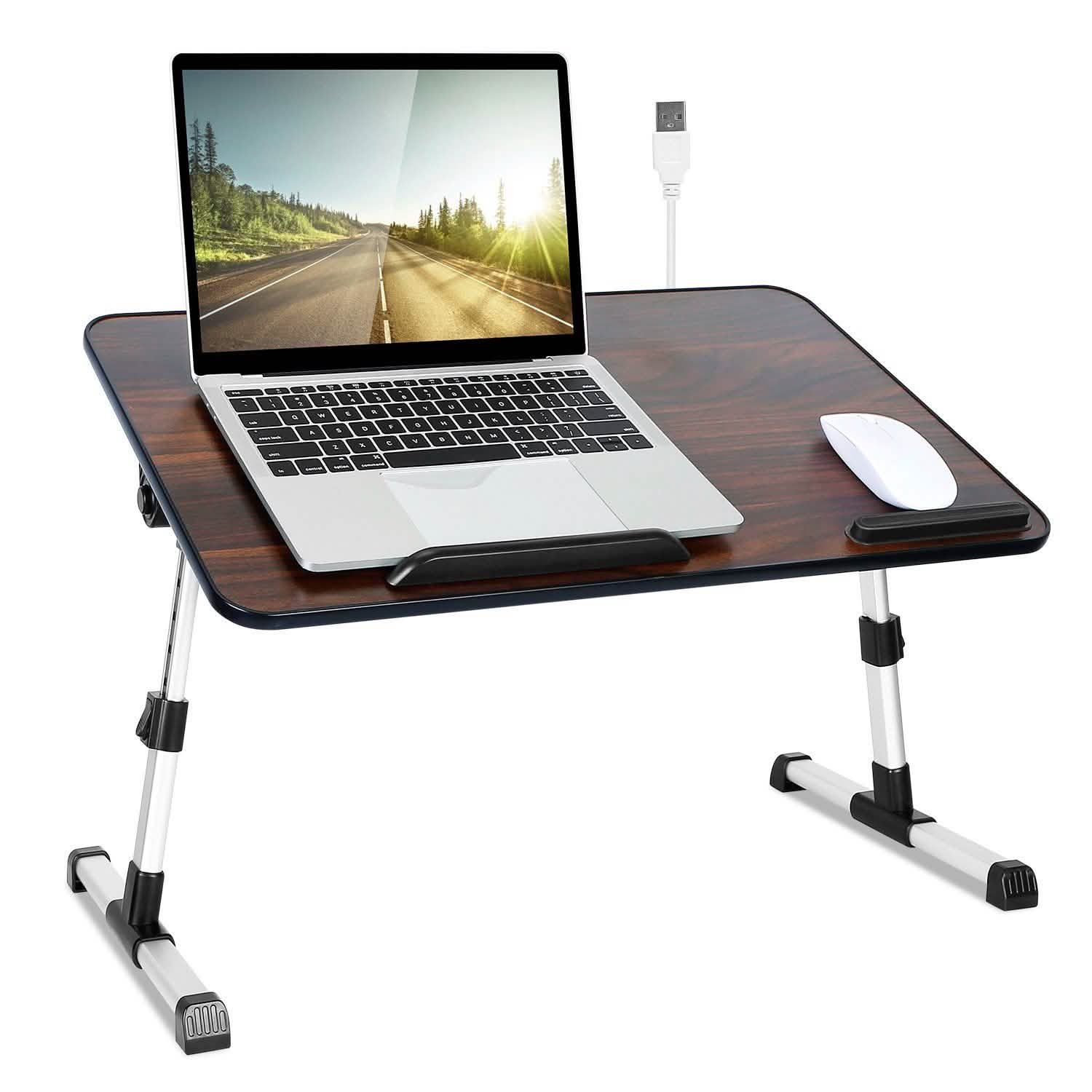 Foldable Laptop Stand Desk Height Computer Accessories - Tophatter Daily Deals