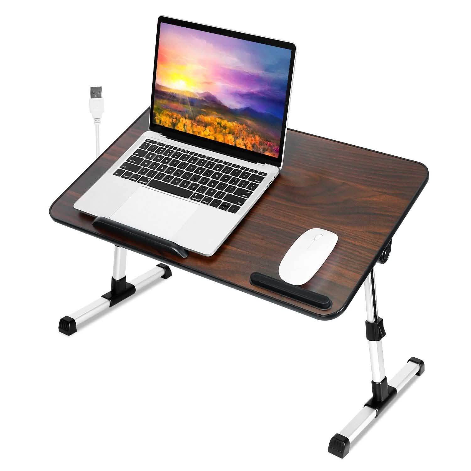 Foldable Laptop Stand Desk Height Computer Accessories - Tophatter Daily Deals