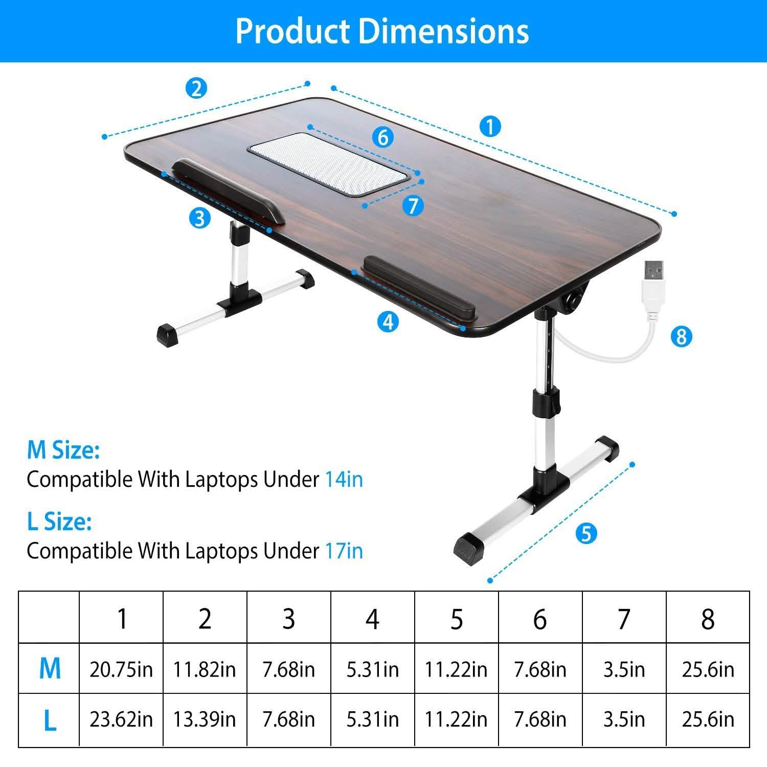Foldable Laptop Stand Desk Height Computer Accessories - Tophatter Daily Deals