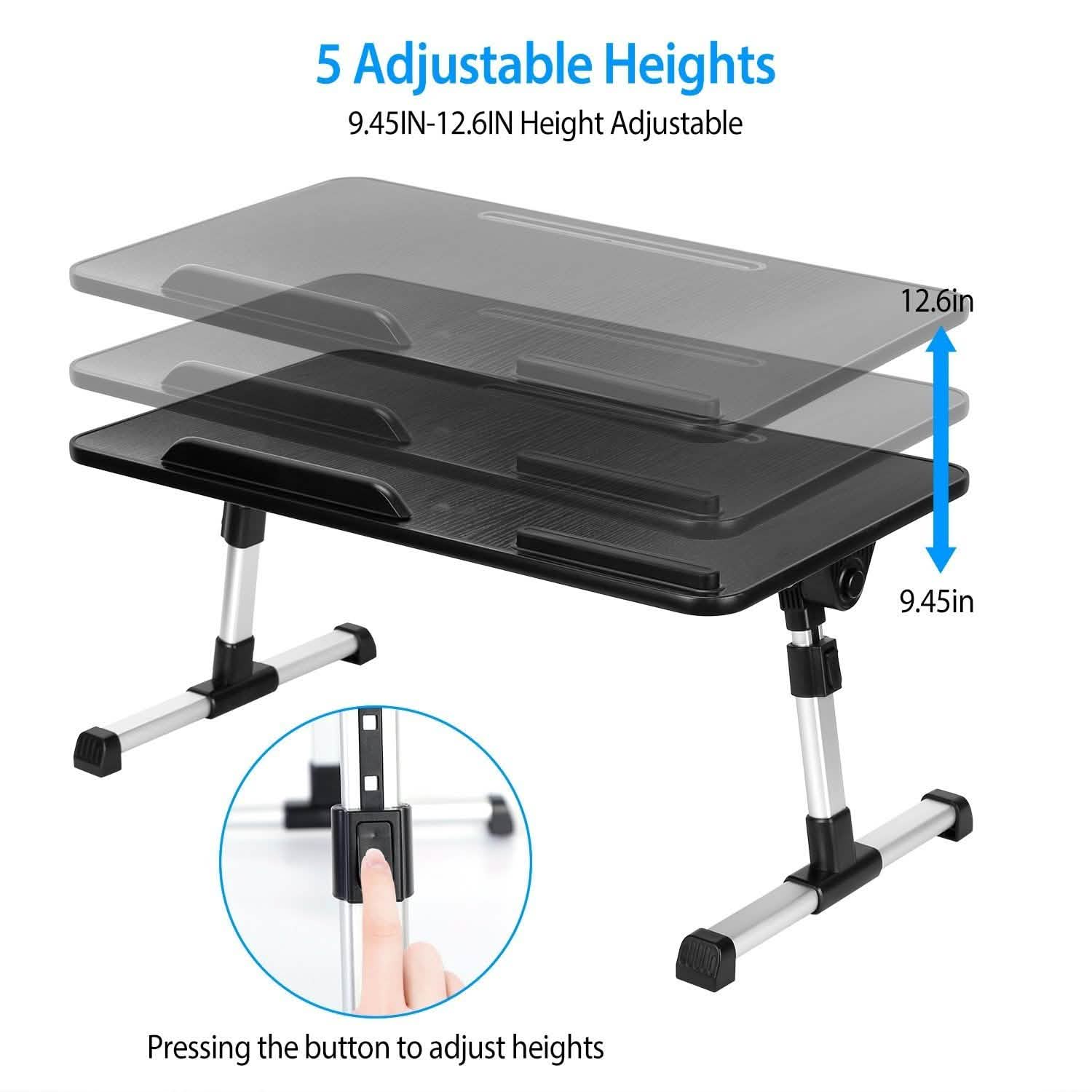 Foldable Laptop Stand Height Angle Computer Accessories - Tophatter Daily Deals
