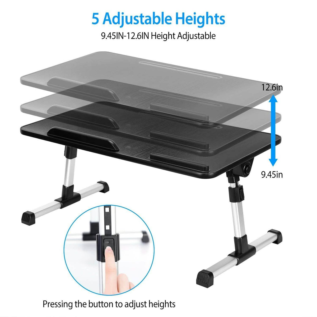 Foldable Laptop Stand Height Angle Computer Accessories - Tophatter Daily Deals