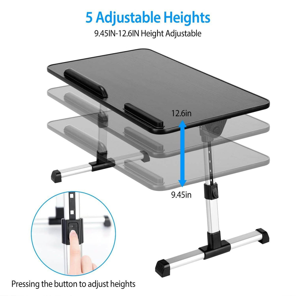Foldable Laptop Stand with Adjustable Height Angle Computer Accessories - Tophatter Daily Deals
