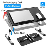 Foldable Laptop Stand with Adjustable Height Angle Computer Accessories - Tophatter Daily Deals