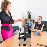 Foldable Laptop Stand with Adjustable Height Angle Computer Accessories - Tophatter Daily Deals