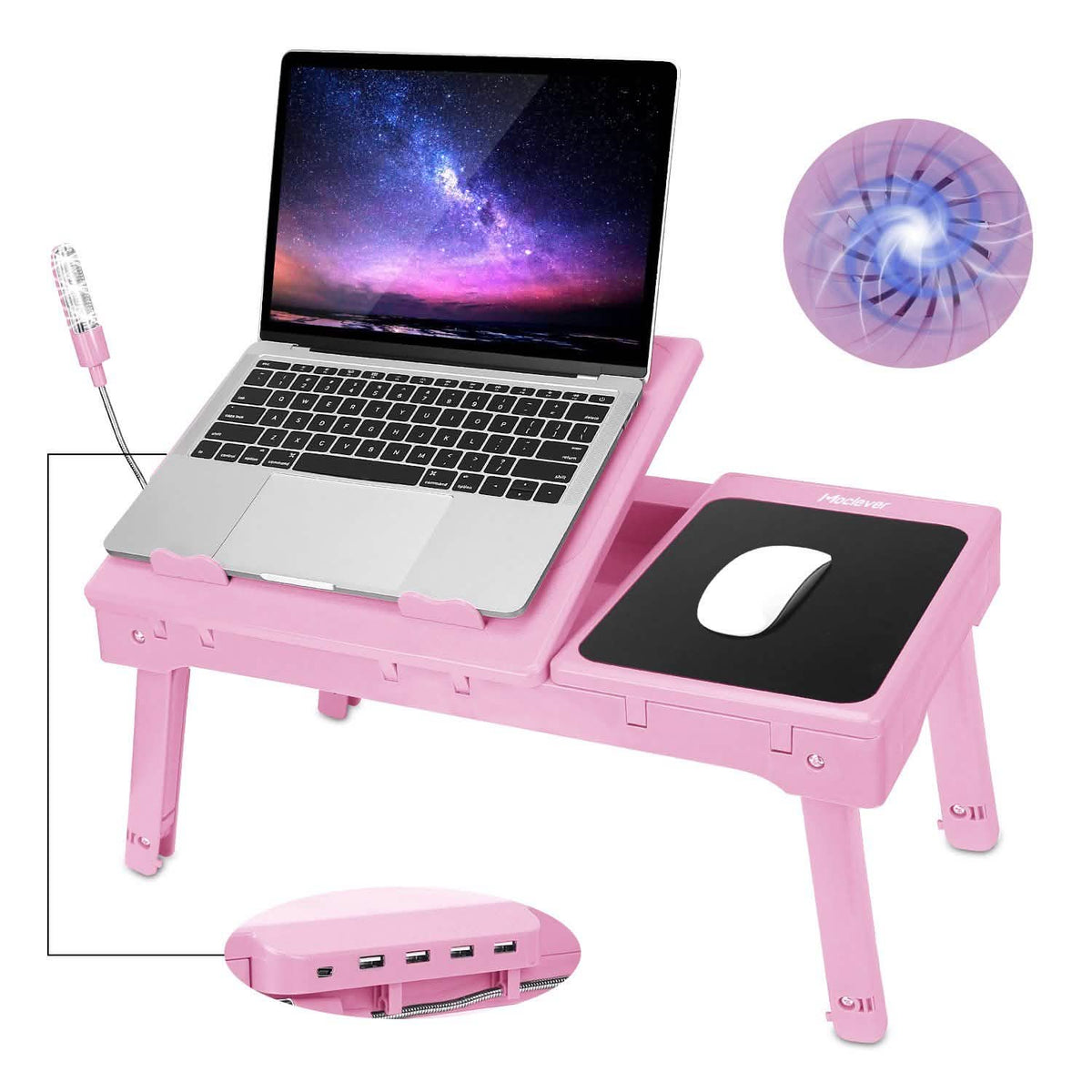 Foldable Laptop Table Bed Notebook Desk Computer Accessories - Tophatter Daily Deals