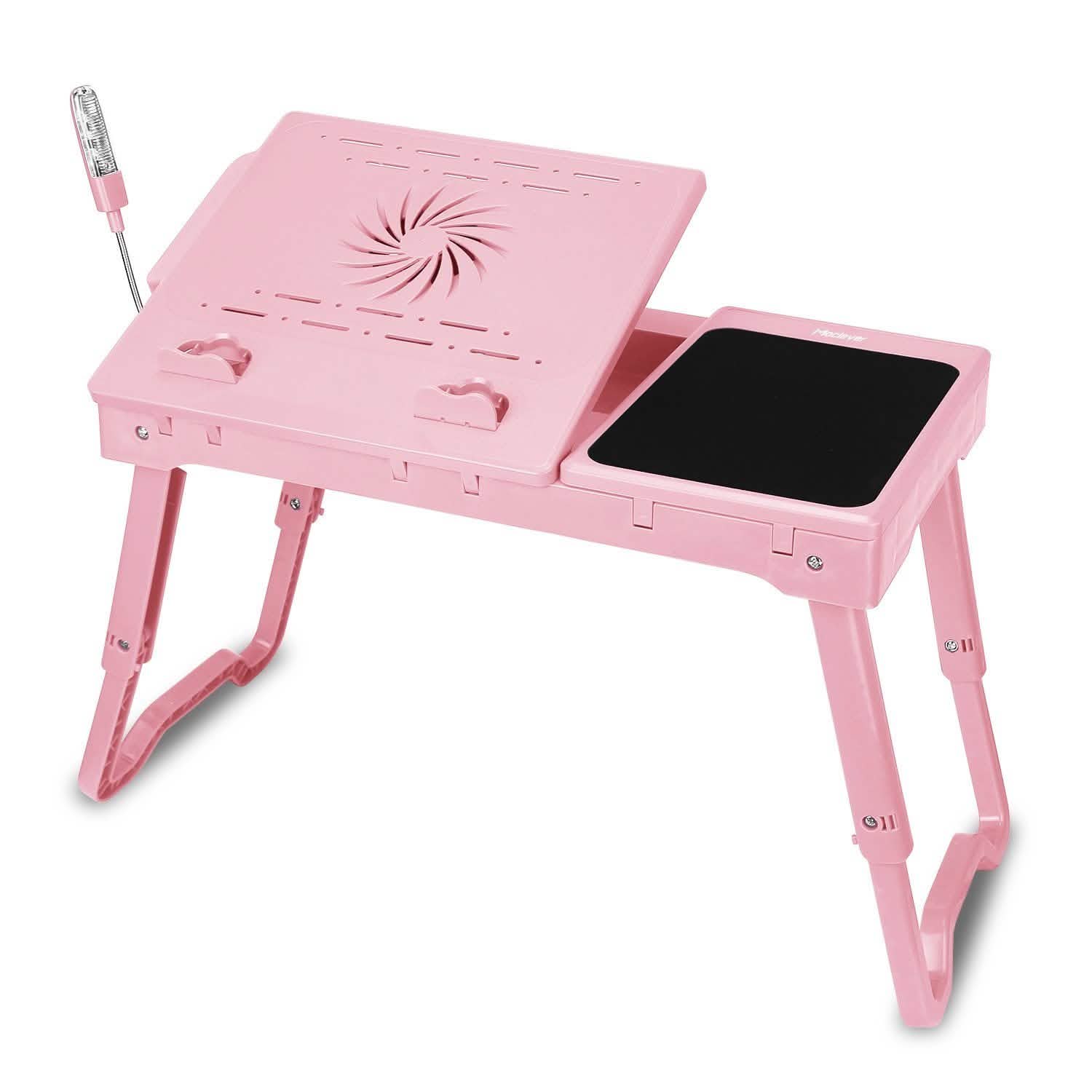 Foldable Laptop Table Bed Notebook Desk Rose Gold Computer Accessories - Tophatter Daily Deals