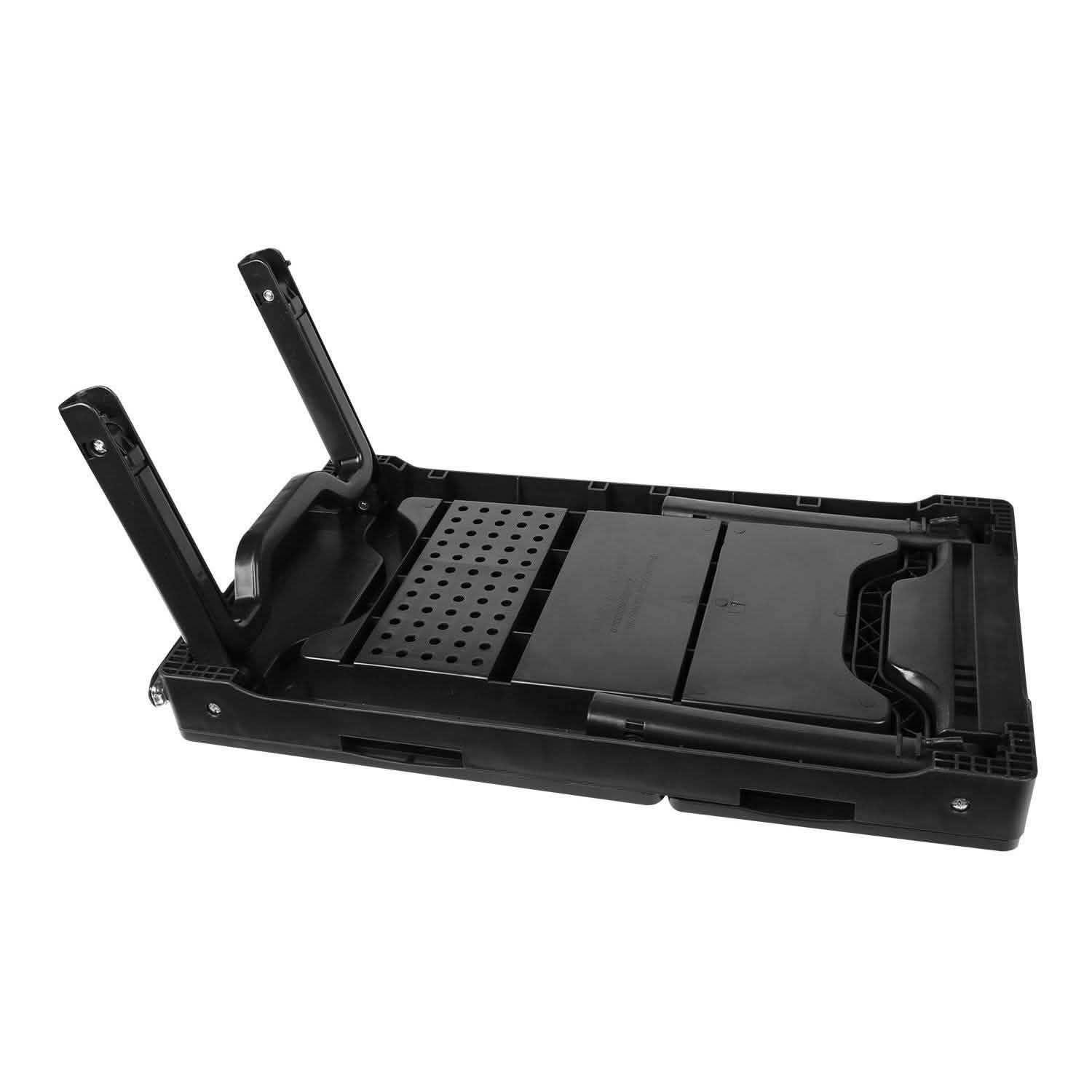 Foldable Laptop Table Bed Notebook Desk with Cooling Fan Mouse Board Computer Accessories - Tophatter Daily Deals