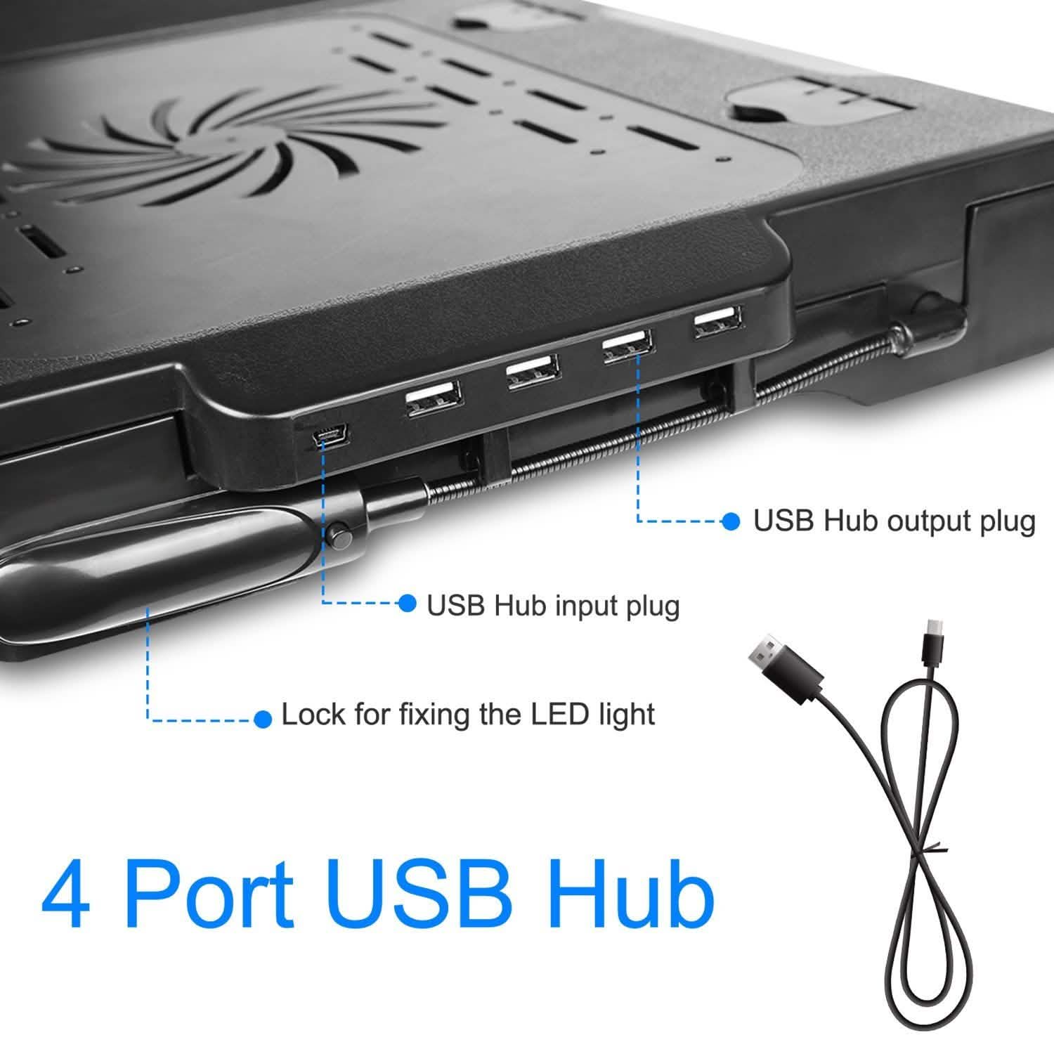 Foldable Laptop Table Bed Notebook Desk with Cooling Fan Mouse Board Computer Accessories - Tophatter Daily Deals