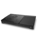 Foldable Laptop Table Bed Notebook Desk with Cooling Fan Mouse Board Computer Accessories - Tophatter Daily Deals
