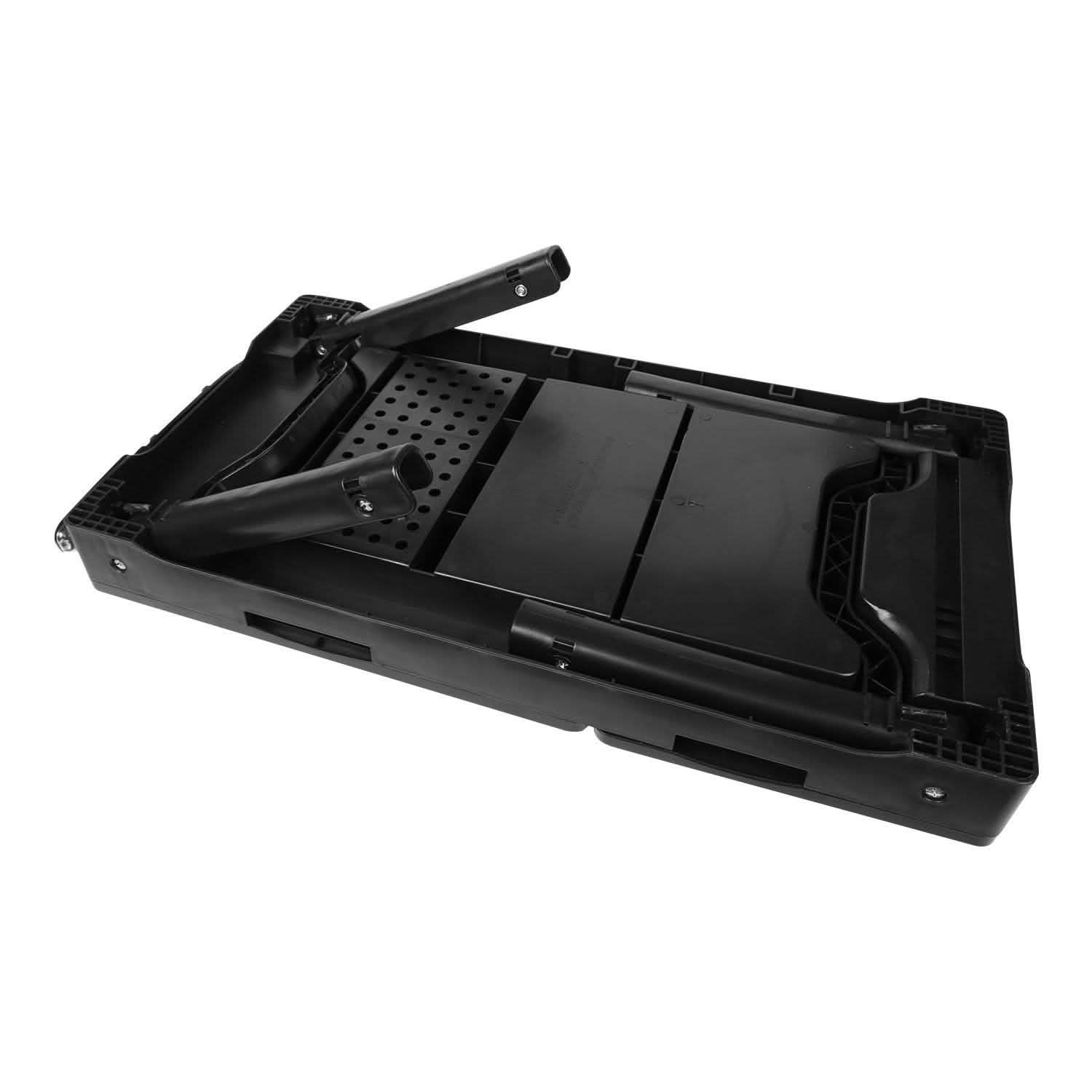 Foldable Laptop Table Bed Notebook Desk with Cooling Fan Mouse Board Computer Accessories - Tophatter Daily Deals