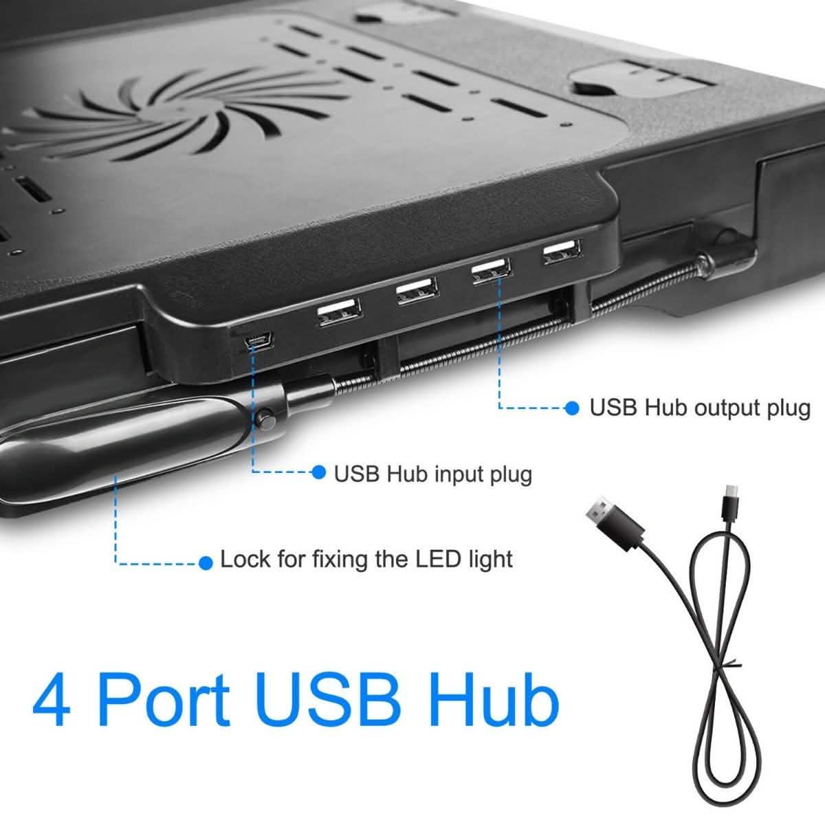 Foldable Laptop Table Bed Notebook Desk with Cooling Fan Mouse Board Computer Accessories - Tophatter Daily Deals